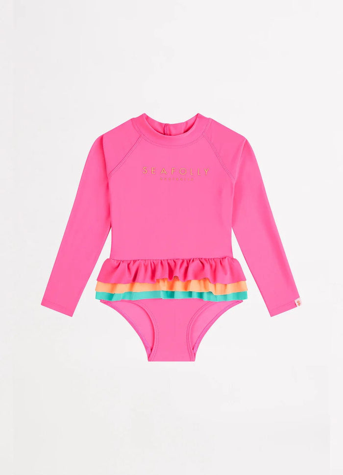 Seafolly Girls Essential Colour Blocked Paddlesuit Seafolly Essential Colour Blocked Paddlesuit Splash Swimwear Kids Swimwear