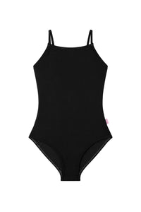 Seafolly Girls Girls Essential One Piece - Black Splash Swimwear Kids Swimwear