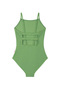 Seafolly Girls Girls Essential One Piece - Khaki Splash Swimwear Kids Swimwear