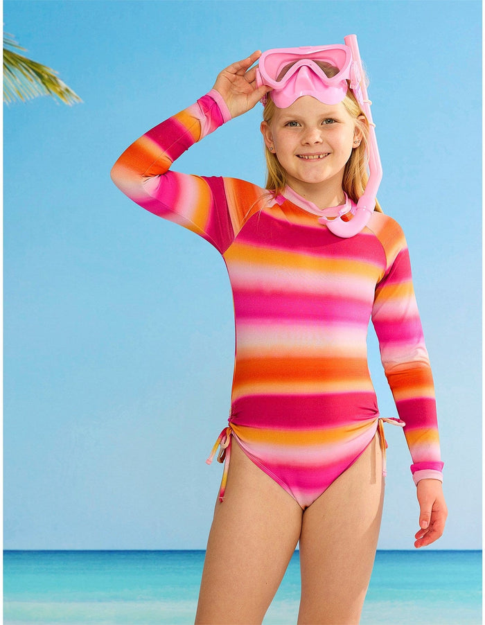 Seafolly Girls Girls Ombre Paddle Suit - Ombre Red Seafolly Girls Ombre Paddle Suit - Ombre Red Splash Swimwear