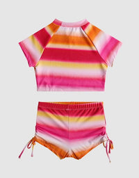 Seafolly Girls Girls Ombre Swim Boy Leg Surf Set Seafolly Girls Ombre Tie Bikini - Ombre Red Splash Swimwear