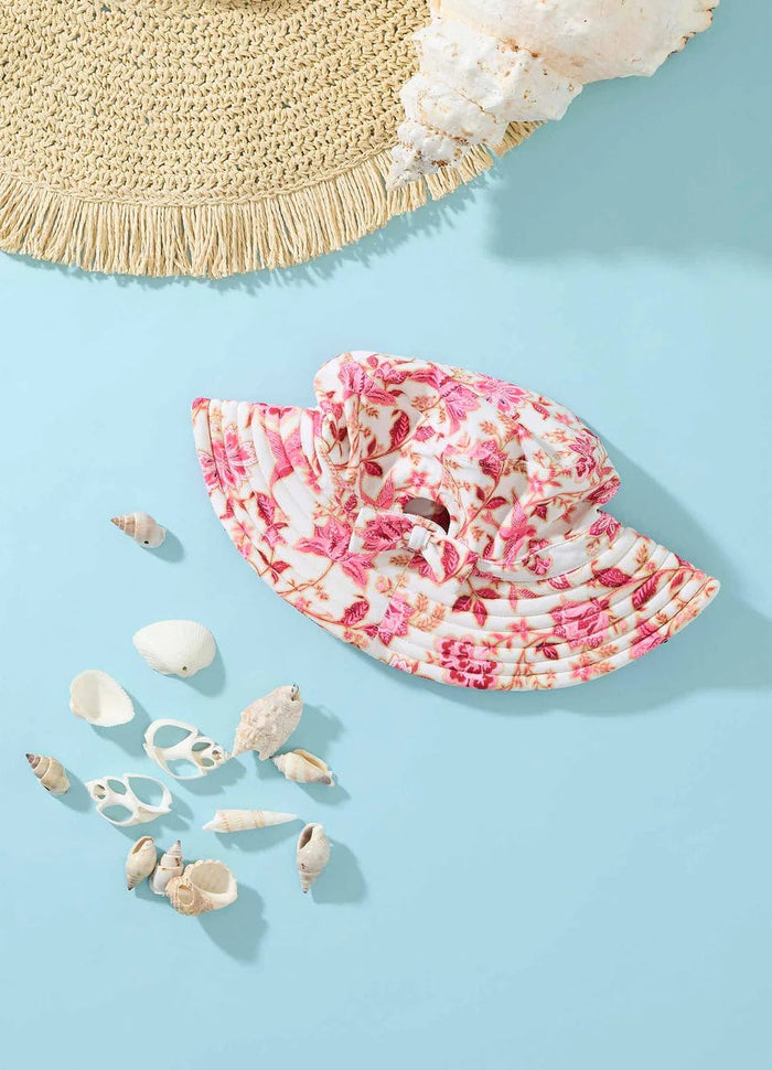 Seafolly Girls Girls Silk Road Bucket Hat Splash Swimwear kids