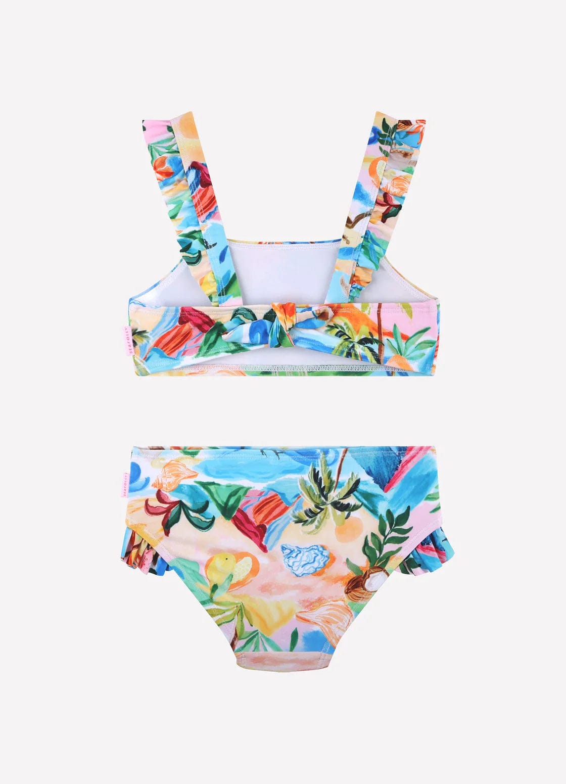 Seafolly Girls Girls South Pacific Frill Bikini - South Pacific Seafolly Girls South Pacific Frill Bikini - South Pacific Splash Swimwear Kids Swimwear