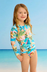 Seafolly Girls Girls South Pacific Sunsuit Seafolly Girls South Pacific Sunsuit Splash Swimwear Kids Swimwear