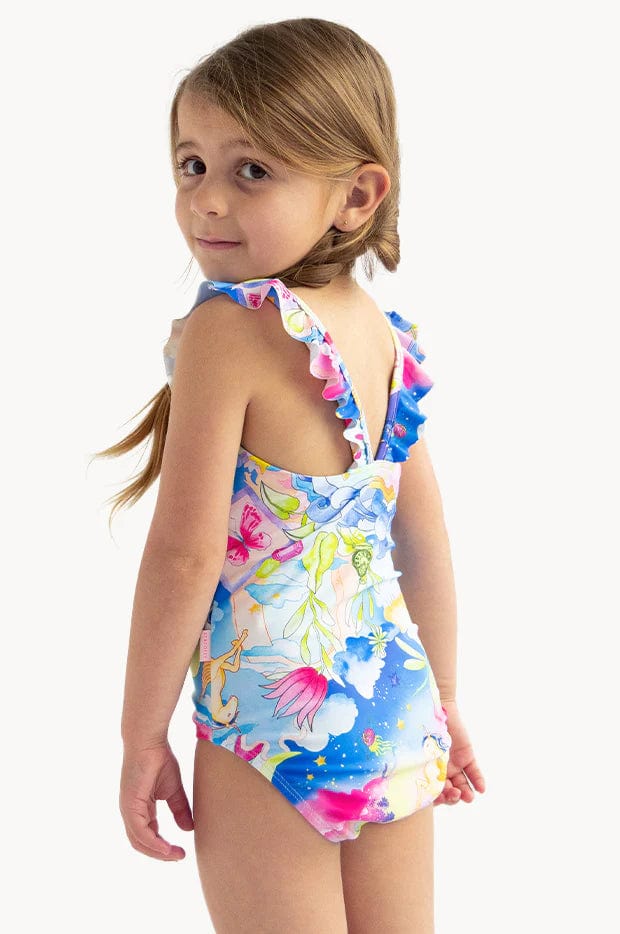 Seafolly Girls One Pieces Girls Surrealism Frill One Piece Seafolly Girls Surrealism Frill One Piece