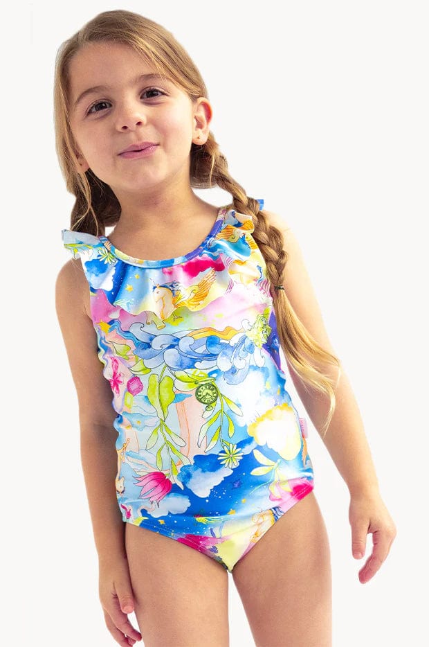 Seafolly Girls One Pieces Girls Surrealism Frill One Piece Seafolly Girls Surrealism Frill One Piece