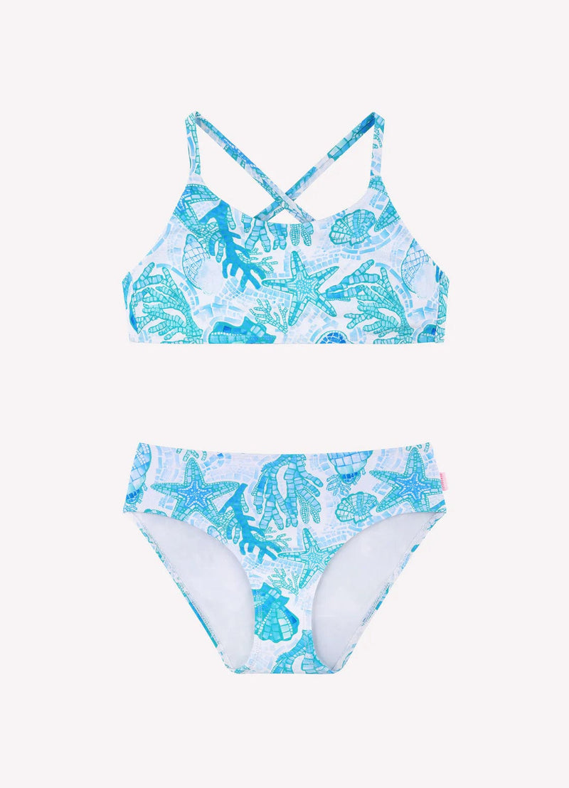 Seafolly Girls La Mer Bikini - Blue Seafolly La Mer Paddlesuit - Blue Splash Swimwear