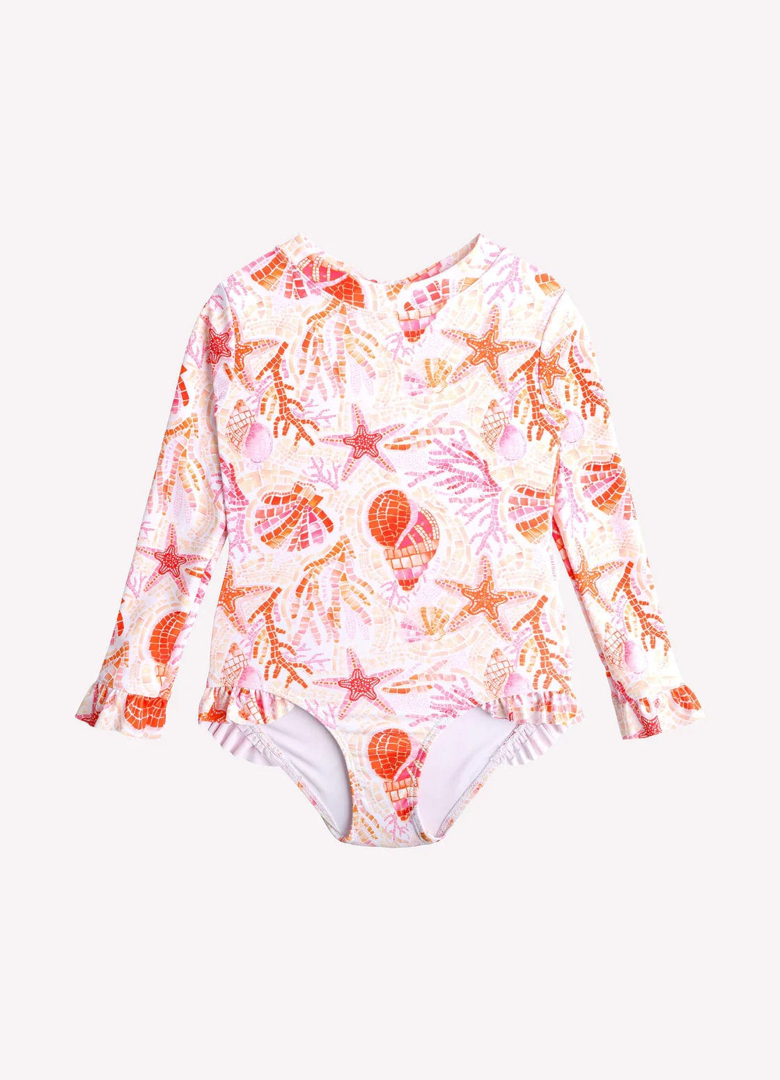 Seafolly Girls La Mer Frill Paddlesuit - La Mer Seafolly La Mer Frill Paddlesuit - La Mer Splash Swimwear