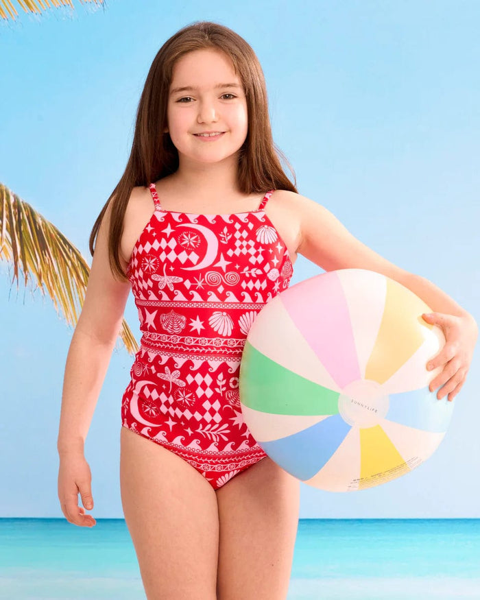 Seafolly Girls Mykonos Summer One Piece Seafolly Mykonos Summer One Piece Splash Swimwear Kids Swimwear