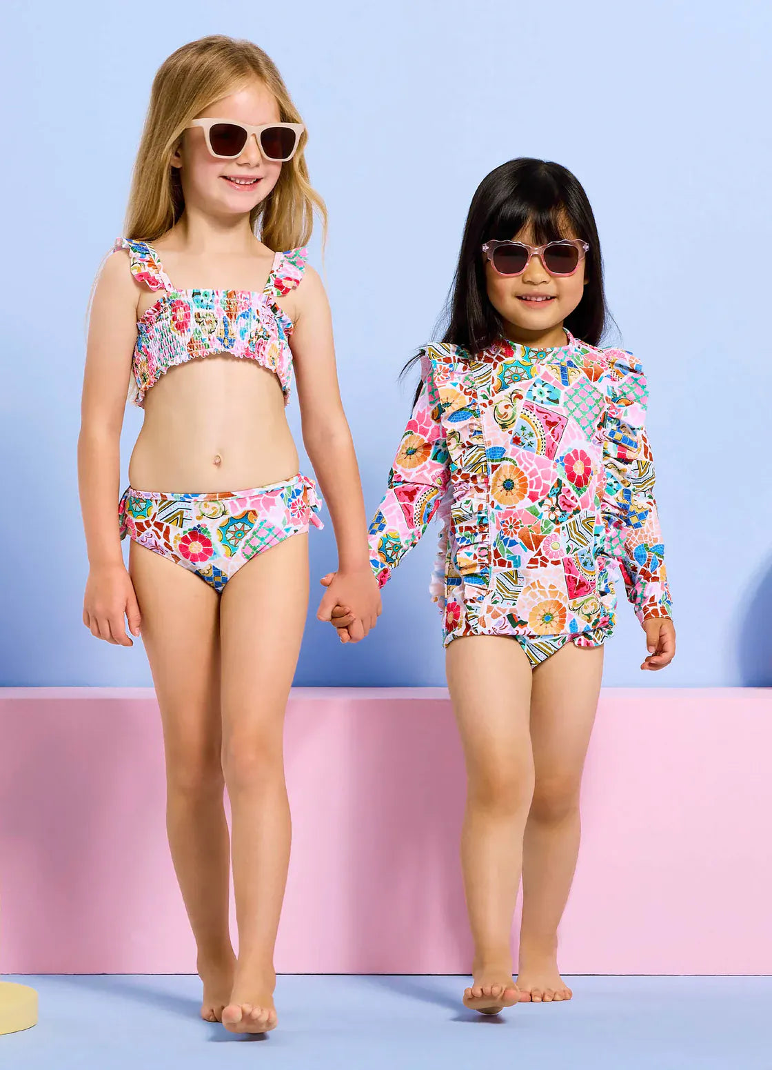 Seafolly Girls Seafolly Girls Beach Boheme Shirred Bikini Set Seafolly Girls Gingham Bikini Splash Swimwear Kids Swimwear