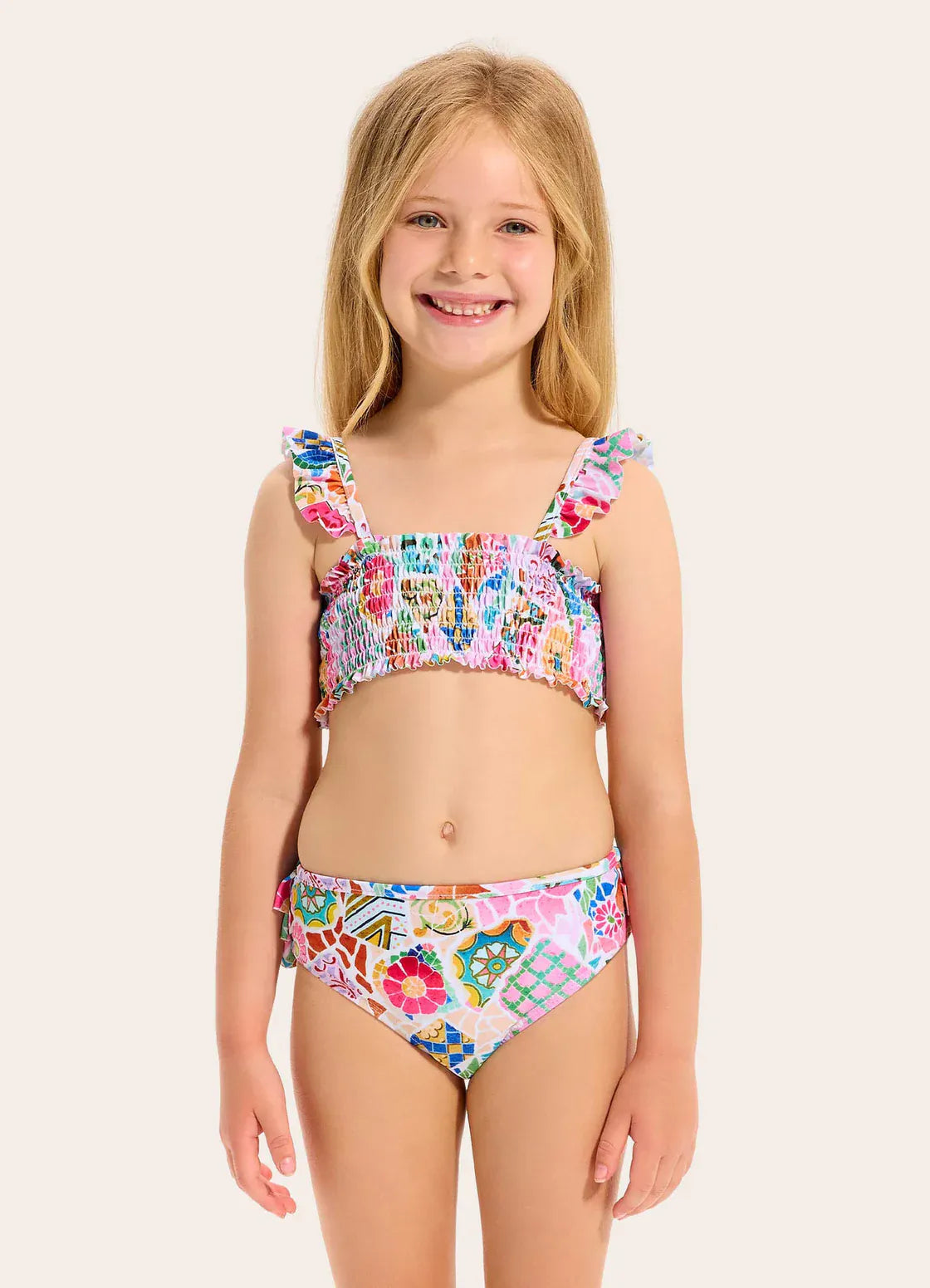 Seafolly Girls Seafolly Girls Beach Boheme Shirred Bikini Set Seafolly Girls Gingham Bikini Splash Swimwear Kids Swimwear