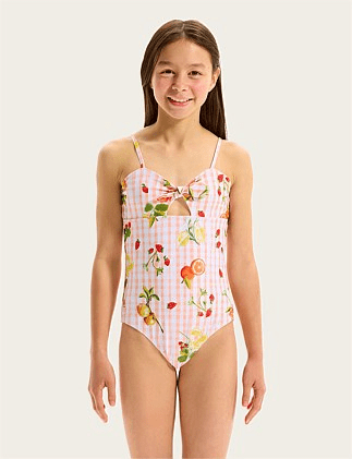Seafolly Girls Seafolly Girls Citrus Gingham One Piece Seafolly Girls Citrus Gingham One Piece Splash Swimwear Kids Swimwear