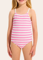 Seafolly Girls Seafolly Girls Texture One Piece Swimsuit - Candy Pink Seafolly Girls Gingham Bikini Splash Swimwear Kids Swimwear