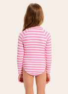Seafolly Girls Seafolly Girls Textured Paddlesuit - Candy Pink Seafolly Girls Textured Paddlesuit - Candy Pink Splash Swimwear Kids Swimwear