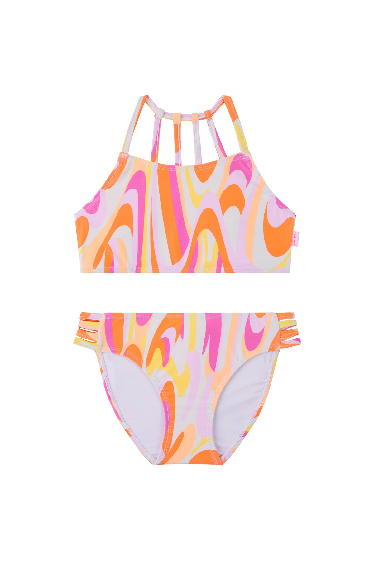 Seafolly Girls Summer Solstice Strappy Bikini - Colour Pop Print  Shop Australian Swimwear Brands: Summer Solstice Strappy Bikini - Colour Pop Print | Seafolly | Splash Swimwear Splash Swimwear Kids Swimwear