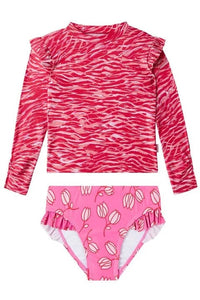 Seafolly Girls Valencia Long Sleeve Surf Set Splash Swimwear Girls 00-7