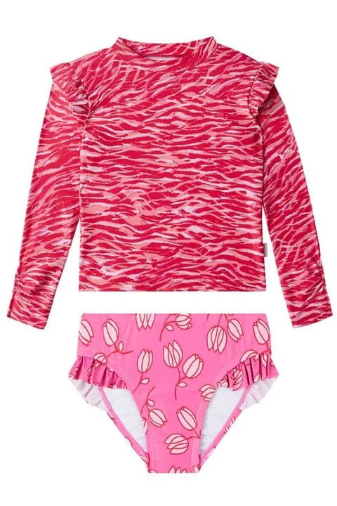 Seafolly Girls Valencia Long Sleeve Surf Set Splash Swimwear Girls 00-7