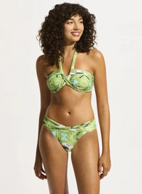 Seafolly Kasbah Twist Band Mini Hipster - Sage Seafolly Kasbah Twist Band Mini Hipster - Sage Splash Swimwear Bikini Bottoms