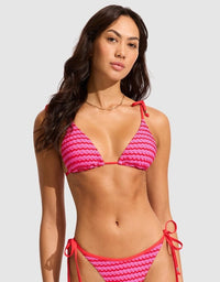 Seafolly Mesh Effect Slide Tri 31428-102 Seafolly Mesh Effect Slide Tri Splash Swimwear Bikini Tops Chilli Red / 8 9349623158158