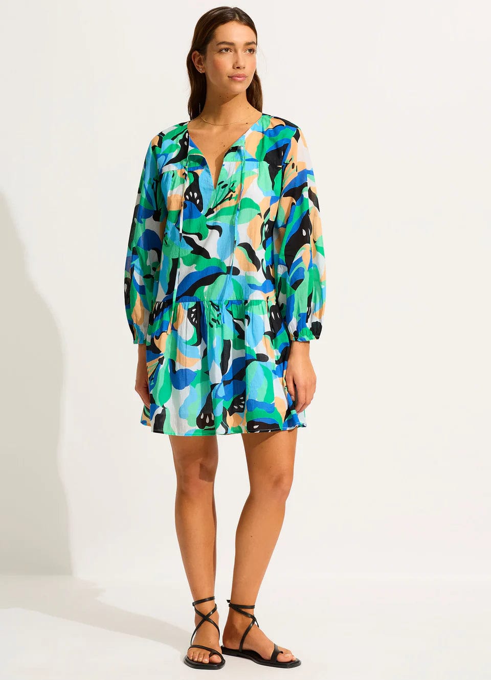 Seafolly Rio Cover Up - Jade Seafolly Rio Cover Up - Jade Splash Swimwear Kaftans & Cover Ups