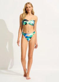 Seafolly Rio High Leg Ruched Side Pant - Jade Seafolly Rio High Leg Ruched Side Pant - Jade Splash Swimwear Bikini Bottoms