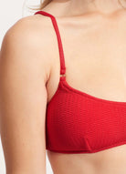 Seafolly Sea Dive Bralette - Chilli Red Shop Seafolly Sea Dive Bralette Violet  At Splash Swimwear Splash Swimwear Bikini Tops