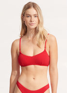 Seafolly Sea Dive Bralette - Chilli Red Shop Seafolly Sea Dive Bralette Violet  At Splash Swimwear Splash Swimwear Bikini Tops