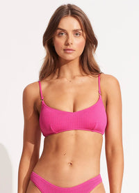 Seafolly Sea Dive Bralette - Fuchsia Rose Shop Sea Dive Bralette - Fuchsia Rose by Seafolly | Australian Swimwear Brands | Splash Swimwear Splash Swimwear Bikini Tops