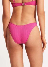 Seafolly Sea Dive High Cut Pant - Fuchsia Rose Shop Sea Dive High Cut Pant - Fuchsia Rose by Seafolly | Australian Swimwear Brands | Splash Swimwear Splash Swimwear Bikini Bottoms