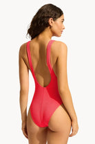 Seafolly Sea Dive Retro One Piece - Snapdragon Sea Dive Retro One Piece - Snapdragon Splash Swimwear