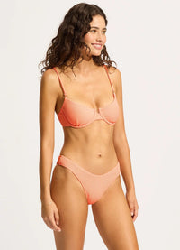 Seafolly Sea Dive Underwire Bra - Peach Pink Seafolly Sea Dive Underwire Bra - Peach Pink Splash Swimwear Bikini Tops