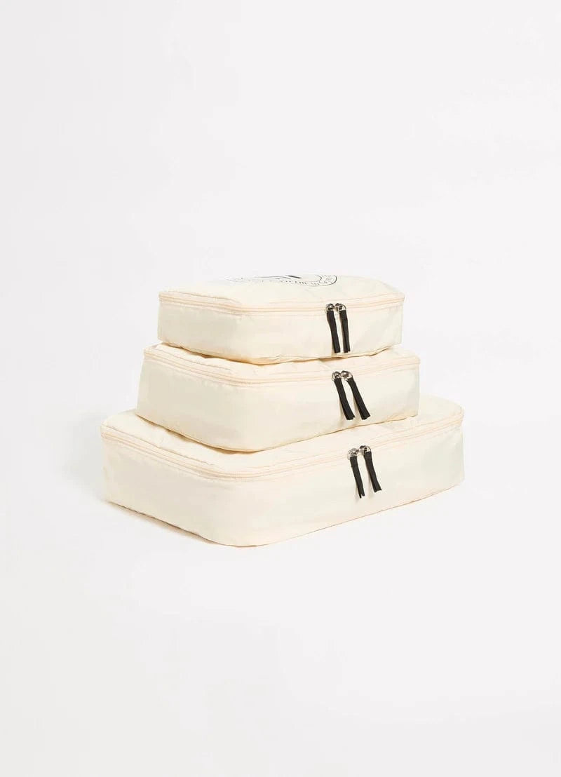 Seafolly Seafolly 1975 Foldable Packing Cubes- Ecru 72149-BG.Ecru Seafolly 1975 Foldable Packing Cubes- Ecru Splash Swimwear O/S