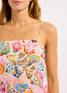 Seafolly Seafolly Beach Boheme Bandeau Mini Dress - Parfait Pink Seafolly Beach Boheme Bandeau Mini Dress - Parfait Pink Splash Swimwear Mini Dress