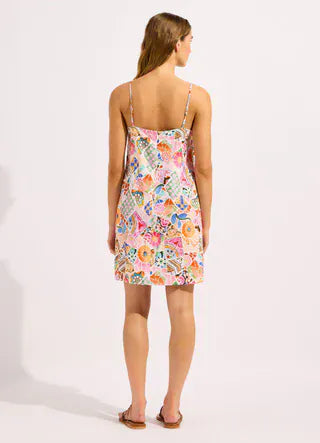 Seafolly Seafolly Beach Boheme Bandeau Mini Dress - Parfait Pink Seafolly Beach Boheme Bandeau Mini Dress - Parfait Pink Splash Swimwear Mini Dress
