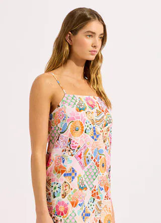 Seafolly Seafolly Beach Boheme Bandeau Mini Dress - Parfait Pink Seafolly Beach Boheme Bandeau Mini Dress - Parfait Pink Splash Swimwear Mini Dress