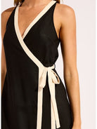 Seafolly Seafolly Beach Bound Mini Wrap Dress - Black Seafolly Beach Bound Mini Wrap Dress - Black Splash Swimwear