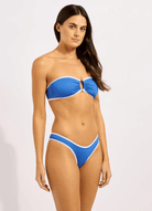 Seafolly Seafolly Beach Bound Ring Front Bandeau - Sapphire Seafolly Beach Bound Ring Front Bandeau - Sapphire Splash Swimwear