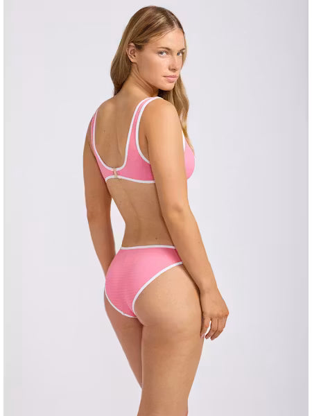 Seafolly Seafolly Beach Bound Ring Front Tank Ring Front Tank Begonia Pink | Seafolly Splash Swimwear Bikini Tops