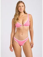 Seafolly Seafolly Beach Bound Ring Front Tank Ring Front Tank Begonia Pink | Seafolly Splash Swimwear Bikini Tops