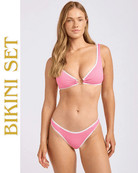 Seafolly Seafolly Beach Bound Ring Front Tank & Hipster Pant Bikini Set - Begonia Pink 48172691096601 Seafolly Beach Bound Ring Front Tank & Hipster Pant Bikini Set - Begonia Pink Splash Swimwear Bikini Set 6 48172691096601