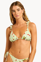 Seafolly Seafolly Beach Picnic Slide Tri - Sage Seafolly Beach Picnic Slide Tri - Sage Splash Swimwear