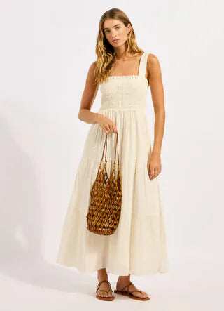 Seafolly Seafolly Beaded Tote Bag - Brown 72195-BG.Brown Seafolly Beaded Tote Bag - Brown Splash Swimwear OS 9360519193923