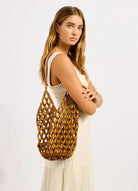 Seafolly Seafolly Beaded Tote Bag - Brown 72195-BG.Brown Seafolly Beaded Tote Bag - Brown Splash Swimwear OS 9360519193923