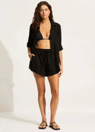 Seafolly Seafolly Breeze Beach Shirt Seafolly Breeze Beach Shirt Splash Swimwear Kaftans & Cover Ups