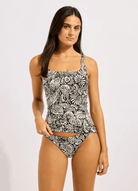 Seafolly Seafolly C Shells Square Neck Tankini - Black Seafolly C Shells Square Neck Tankini - Black Splash Swimwear