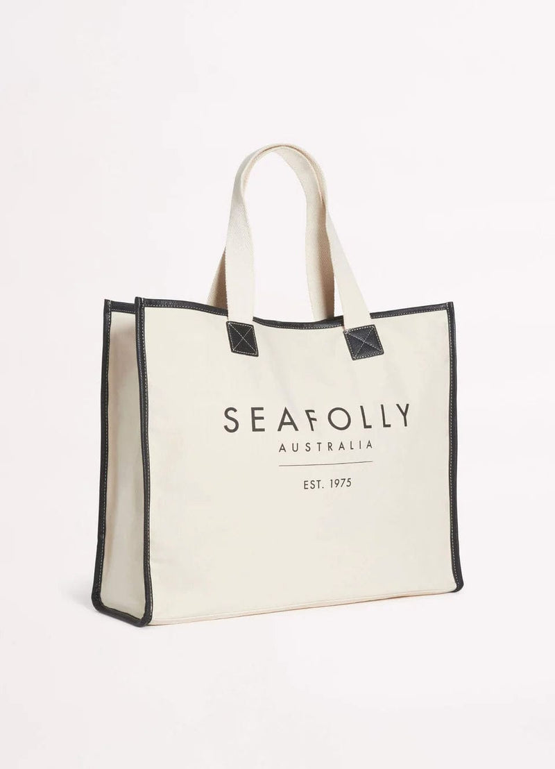 Seafolly Canvas Tote - Seafolly - Splash Swimwear  - accessories, bags, Beach Accessories, beach bags, Oct23, seafolly, Womens - Splash Swimwear 