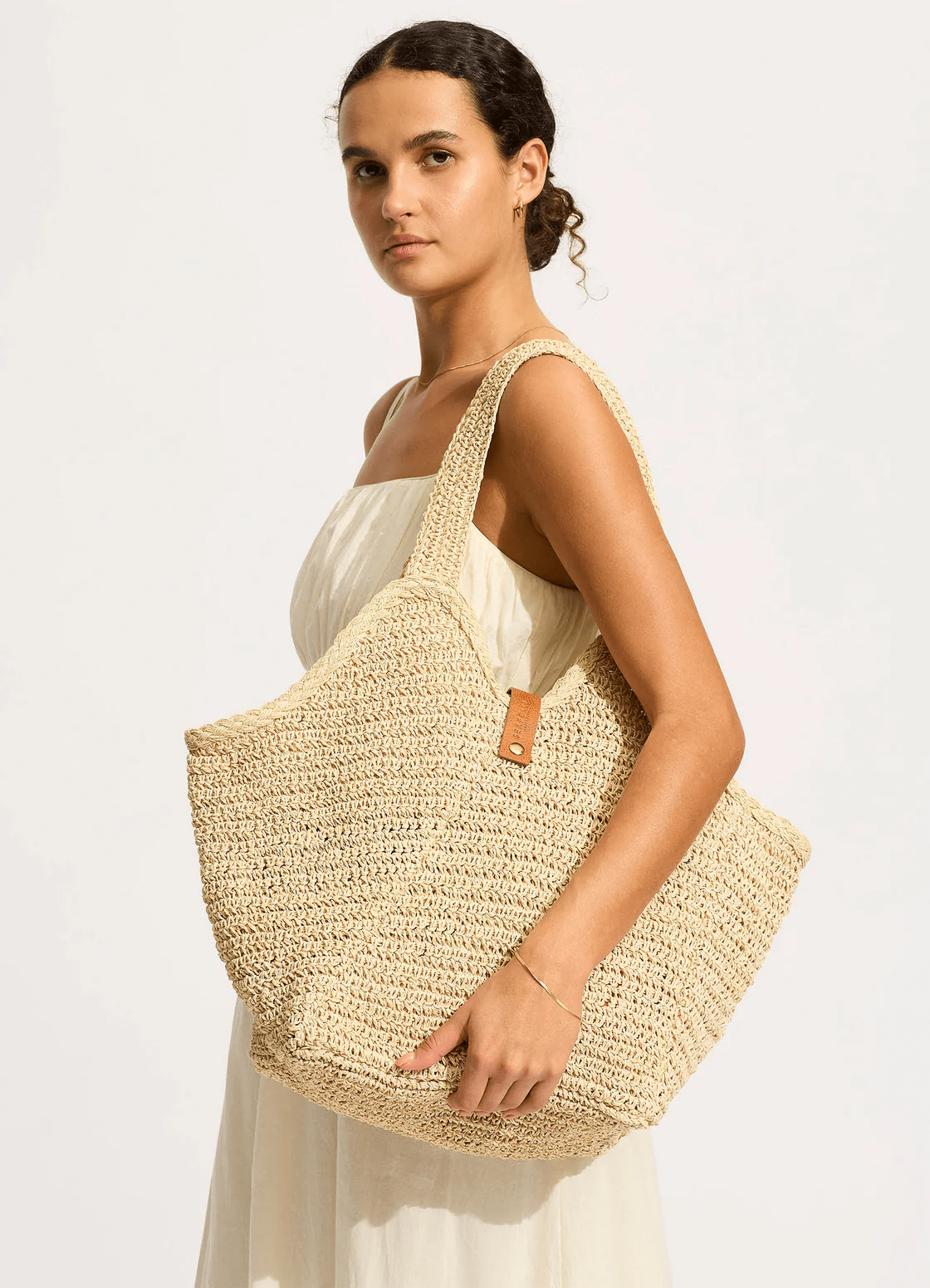 Seafolly Seafolly Carried Away Mirage Woven Tote Bag - Natural 71986-BG.Natural Seafolly Carried Away Mirage Woven Tote Bag - Natural Splash Swimwear Swimwear O/S