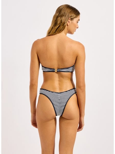 Seafolly Seafolly Clubhouse Zip Front Bandeau - Black Seafolly Clubhouse Zip Front Bandeau - Black Splash Swimwear Bikini Tops