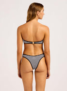 Seafolly Seafolly Clubhouse Zip Front Bandeau & Scoop High Cut Rio Bikini Set - Black 30467-281+40707-281-10 Seafolly Clubhouse Zip Front Bandeau & Scoop High Cut Rio Bikini Set - Black Splash Swimwear Bikini Set 10 48698481001305