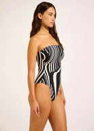 Seafolly Seafolly Coastline DD Bandeau One Piece- Black Seafolly Coastline DD Bandeau One Piece- Black Splash Swimwear
